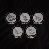 Miniatura 9 de Fuente Alimentación 650W MARS GAMING  MPB650SIW 80 PLUS Bronze Non-Modular Blanco