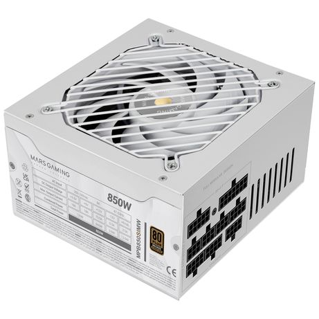 Fuente Alimentación 850W MARS GAMING MPB850SIMW 80 PLUS Bronze Fully-Modular Blanco - Imagen 3 de 6 Fuente Alimentación 850W MARS GAMING MPB850SIMW 80 PLUS Bronze Fully-Modular Blanco - Imagen 3 de 6