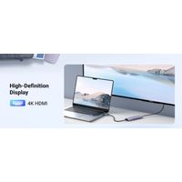 Miniatura 6 de UGREEN HUB UGREEN 5 EN 1  USB - C A  HDMI CON 3 PUERTOS USB 3,0 A+PD  100W