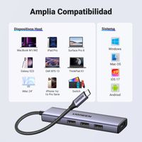 Miniatura 15 de UGREEN HUB UGREEN 5 EN 1  USB - C A  HDMI CON 3 PUERTOS USB 3,0 A+PD  100W