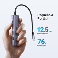 Miniatura 20 de UGREEN HUB UGREEN 5 EN 1  USB - C A  HDMI CON 3 PUERTOS USB 3,0 A+PD  100W