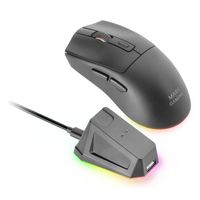 Miniatura 6 de MOUSE MARS GAMING WIRELESS Y BLUETOOTH MMT3 RGB BASE DE RECARGA MAGNETICA 14400 DPI COLOR NEGRO
