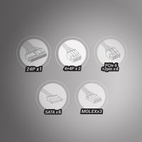 Miniatura 8 de FUENTE DE ALIMENTACION TACENS RADIX VII AG 800W  CERTIFICADO 80 PLUS SILVER, PFC ACTIVO
