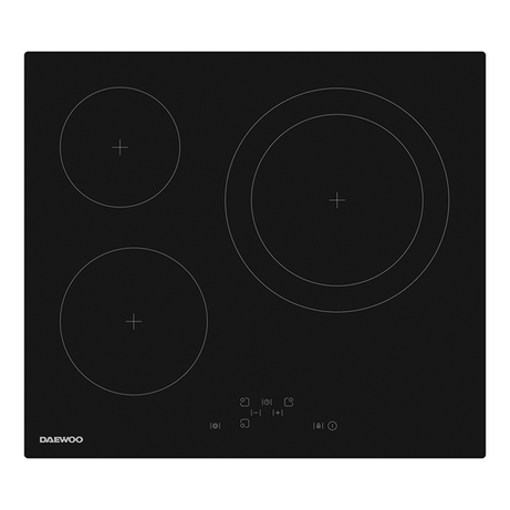 VITROCERAMICA INDEPENDIENTE RADIANTES DAEWOO BH6VTF26BNL-ES 3 ZONAS COCCION ANCHO 60 CM - Imagen 1 de 2 VITROCERAMICA INDEPENDIENTE RADIANTES DAEWOO BH6VTF26BNL-ES 3 ZONAS COCCION ANCHO 60 CM - Imagen 1 de 2