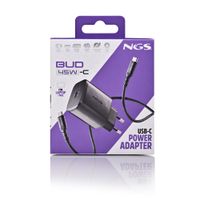 Miniatura 10 de CARGADOR DE PARED NGS BUD 45W GaN 1xUSB-C INCLUYE CABLE DE CARGA