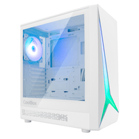 Miniatura 1 de CAJA SEMITORRE/ATX COOLBOX GM450 STARLIGHT S/FUENTE USB3.0 BLANCA A-RGB C/VENTANA