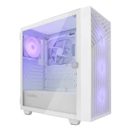 Coolbox Caja Gaming ATX GA300 GRIDLINE White - Imagen 2 de 7 Coolbox Caja Gaming ATX GA300 GRIDLINE White - Imagen 2 de 7