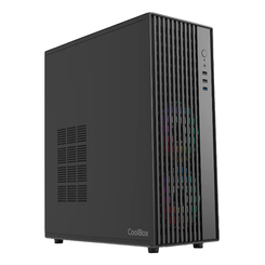 COOLBOX  CAJA ATX A850 USB-C 3.2 GEN1 SIN FTE + 1 VENTILADOR 120MM  Negro