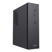 Miniatura 1 de COOLBOX  CAJA MATX SLIM T370 USB-C 3.2 GEN1 FTE.500GRT 500W  Negro Incluye Fuente