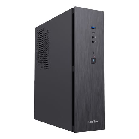 COOLBOX CAJA MATX SLIM T370 USB-C 3.2 GEN1 FTE.500GRT 500W Negro Incluye Fuente - Imagen 2 de 6 COOLBOX CAJA MATX SLIM T370 USB-C 3.2 GEN1 FTE.500GRT 500W Negro Incluye Fuente - Imagen 2 de 6