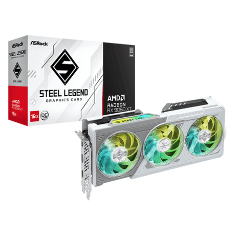 ASRock Radeon RX 9060 XT 16GB Steel Legend - Imagen 1 de 7 ASRock Radeon RX 9060 XT 16GB Steel Legend - Imagen 1 de 7