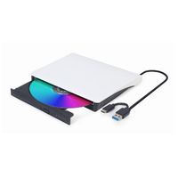Miniatura 2 de UNIDAD DE DVD USB EXTERNA GEMBIRD BLANCA