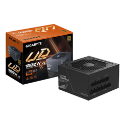 Fuente Alimentación 1000W GIGABYTE  UD1000GM PG5 V2 Fuente de Alimentación – PCIe Gen 5.1, 80 PLUS Gold, Diseño completamente modular, Ventilador de 1