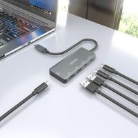 Miniatura 7 de HUB AISENS USB 3.1 USB-C 1XPD 100W 1XUSB-C 3.0 1XUSB-C 2.0 2XUSB-A 2.0 15CM