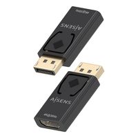 Miniatura 4 de CONVERSOR AISENS DISPLAYPORT A HDMI 4K30HZ DP/M-HDMI/H NEGRO
