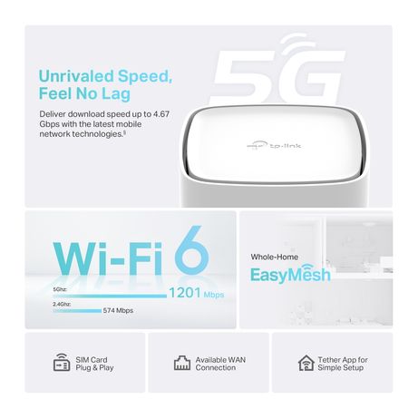 TP-Link Archer NX210 Router 5G WiFi6 SIM - Imagen 5 de 8 TP-Link Archer NX210 Router 5G WiFi6 SIM - Imagen 5 de 8