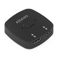Miniatura 1 de CONMUTADOR HDMI AISENS SWITCH 4K60HZ 2X1 NEGRO