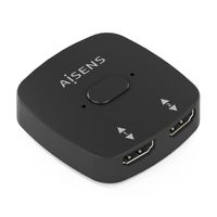 Miniatura 2 de CONMUTADOR HDMI AISENS SWITCH 4K60HZ 2X1 NEGRO