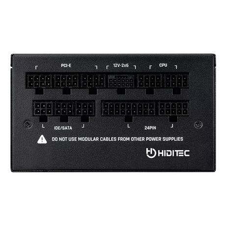Fuente Alimentación 850W HIDITEC GDX850 v3 80PLUS GOLD ATX 3.1 PCIe 5.1 80 PLUS Gold Fully-Modular Negro - Imagen 5 de 6 Fuente Alimentación 850W HIDITEC GDX850 v3 80PLUS GOLD ATX 3.1 PCIe 5.1 80 PLUS Gold Fully-Modular Negro - Imagen 5 de 6