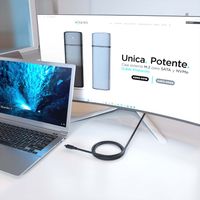 Miniatura 3 de AISENS Cable USB 3 2 Gen2x2 20Gbps 8K 30Hz 5A 100W E Marker  Tipo USB C M USB C M  Negro  3 0m