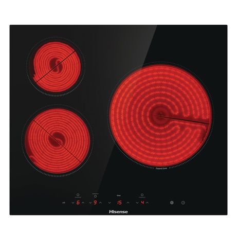 VITROCERAMICA INDEPENDIENTE RADIANTES HISENSE E6332BSCE 3 ZONAS COCCION ANCHO 60 CM - Imagen 3 de 6 VITROCERAMICA INDEPENDIENTE RADIANTES HISENSE E6332BSCE 3 ZONAS COCCION ANCHO 60 CM - Imagen 3 de 6