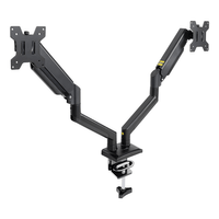 Miniatura 1 de Tooq Soporte mesa DB1434TNR-B 2 brazos 13-34