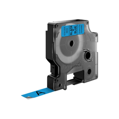 CINTA ROTULADORA D1 12MMX7M NEGRO/AZAUL DYMO S0720560