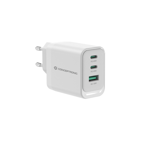 CARGADOR USB-C CONCEPTRONIC 65W ALTHEA QUICK CHARGE 3.0 PD 2xUSB-C 1xUSB-A - Imagen 1 de 6 CARGADOR USB-C CONCEPTRONIC 65W ALTHEA QUICK CHARGE 3.0 PD 2xUSB-C 1xUSB-A - Imagen 1 de 6