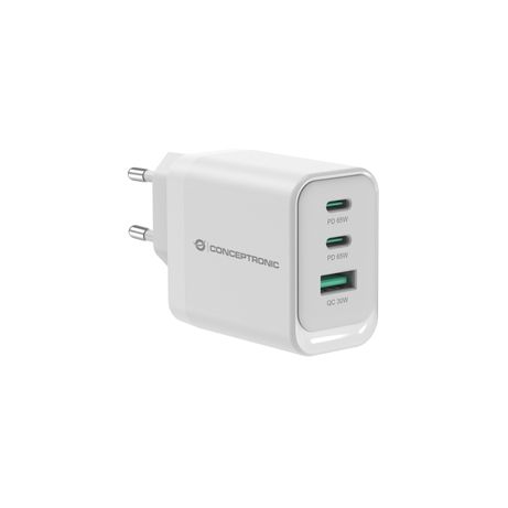 CARGADOR USB-C CONCEPTRONIC 65W ALTHEA QUICK CHARGE 3.0 PD 2xUSB-C 1xUSB-A - Imagen 2 de 6 CARGADOR USB-C CONCEPTRONIC 65W ALTHEA QUICK CHARGE 3.0 PD 2xUSB-C 1xUSB-A - Imagen 2 de 6
