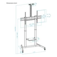 Miniatura 9 de Tooq FS20406HM-B Soporte ruedas Aquiles 60-100