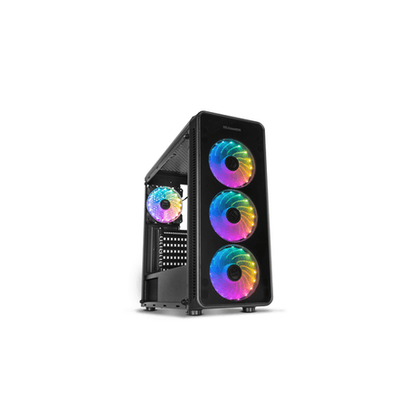 CAJA SEMITORRE NOX HUMMER TGM RAINBOW NEGRA CRISTAL TEMPLADO S/F USB 3.0 RGB - Imagen 1 de 1 CAJA SEMITORRE NOX HUMMER TGM RAINBOW NEGRA CRISTAL TEMPLADO S/F USB 3.0 RGB - Imagen 1 de 1