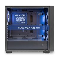 Miniatura 11 de Caja UNYKA  Caja ATX Revelat MESH Black RGB Negro