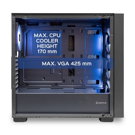 Caja UNYKA Caja ATX Revelat MESH Black RGB Negro - Imagen 11 de 13 Caja UNYKA Caja ATX Revelat MESH Black RGB Negro - Imagen 11 de 13