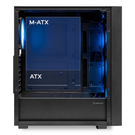 Caja UNYKA Caja ATX Revelat Mesh Compact Edition RGB Negro - Imagen 6 de 8 Caja UNYKA Caja ATX Revelat Mesh Compact Edition RGB Negro - Imagen 6 de 8