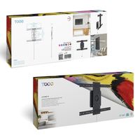Miniatura 10 de Tooq LP3780F-R Soporte pared rotación 360º Negro