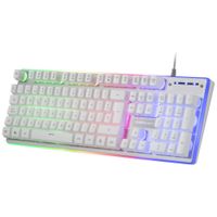 Miniatura 4 de TECLADO MOUSE Y ALFOMBRILLA MARS GAMING MCPX FRANCES WHITE TELCADO HIBRIDO H-MECH MOUSE ULTRA