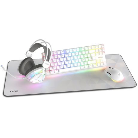 PACK KROM 4 EN 1 RGB KLASS GAMING COMBO BLANCO - Imagen 2 de 13 PACK KROM 4 EN 1 RGB KLASS GAMING COMBO BLANCO - Imagen 2 de 13