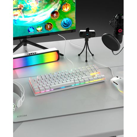 PACK KROM 4 EN 1 RGB KLASS GAMING COMBO BLANCO - Imagen 13 de 13 PACK KROM 4 EN 1 RGB KLASS GAMING COMBO BLANCO - Imagen 13 de 13