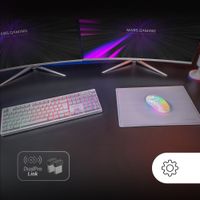 Miniatura 12 de Mars Gaming Combo MCPWXWES GAMING 3IN1 RGB Blanco