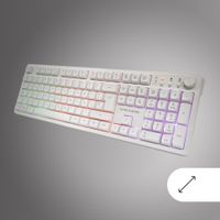 Miniatura 13 de Mars Gaming Combo MCPWXWES GAMING 3IN1 RGB Blanco