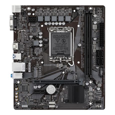 GIGABYTE Intel H610M H V2 Placa base - Compatible con procesadores Intel Core 14th CPUs, 4+1+1 Hybrid Digital VRM, up to 5600MHz DDR5, 1xPCIe 3.0 M.2 - Imagen 3 de 6 GIGABYTE Intel H610M H V2 Placa base - Compatible con procesadores Intel Core 14th CPUs, 4+1+1 Hybrid Digital VRM, up to 5600MHz DDR5, 1xPCIe 3.0 M.2 - Imagen 3 de 6