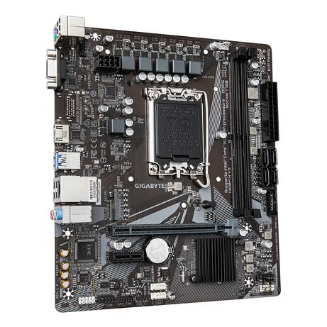 GIGABYTE Intel H610M H V2 Placa base - Compatible con procesadores Intel Core 14th CPUs, 4+1+1 Hybrid Digital VRM, up to 5600MHz DDR5, 1xPCIe 3.0 M.2 - Imagen 4 de 6 GIGABYTE Intel H610M H V2 Placa base - Compatible con procesadores Intel Core 14th CPUs, 4+1+1 Hybrid Digital VRM, up to 5600MHz DDR5, 1xPCIe 3.0 M.2 - Imagen 4 de 6