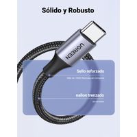 Miniatura 5 de UGREEN CABLE UGREEN USB-A USB-C TRENZADO DE ALUMINIO 1 M NEGRO