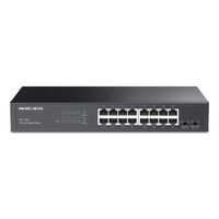 Miniatura 2 de SWITCH NO GESTIONABLE MERCUSYS MS116GS 16P 16xRJ45 1Gbps CARCASA METALICA ENRACKABLE
