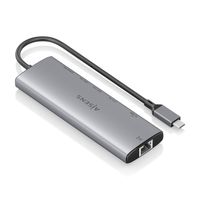 Miniatura 3 de AISENS USB C Dock 8 en 1  USB C a 1xHDMI  1xRJ45  1xUSB A 10G  2xUSB C 10G  1xSD  1xMicroSD  1xUSB C PD 100W  Gris  20cm