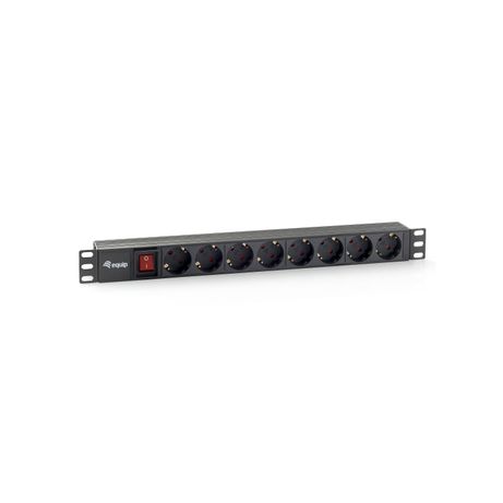 REGLETA ALIMENTACION RACK 19" 1U 8 TOMAS CON INTERRUPTOR - Imagen 2 de 2 REGLETA ALIMENTACION RACK 19" 1U 8 TOMAS CON INTERRUPTOR - Imagen 2 de 2