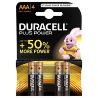 Miniatura 2 de Duracell Pila Alcalina Plus Power LR3 AAA PACK-4