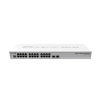 Miniatura 1 de SWITCH 24 PUERTOS 10/100/1000 MIKROTIK CRS326-24G-2S+RM L2 POE RACK 19"