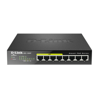Miniatura 1 de 8-PORT 10/100/1000MBPS DESKTOP SWITCH W/4 POE PORT