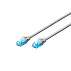 Cat 5e U-UTP patch cable  Cu  PVC AWG 26/7  length 3 m  color grey